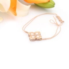 Pırlanta Mineli Özel Tasarım Pabellon Bileklik