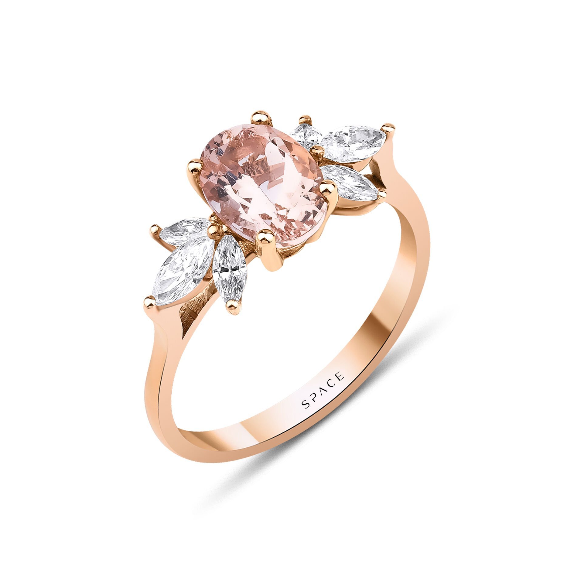 1.41 ct Pink Octopus Pırlanta Yüzük