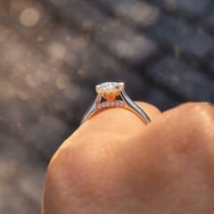 0.48 Ct  Pırlanta Tasarım Oval Tektaş Yüzük Capri