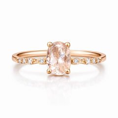 1.49 ct Pırlanta Morganite Yüzük