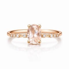 1.49 ct Pırlanta Morganite Yüzük