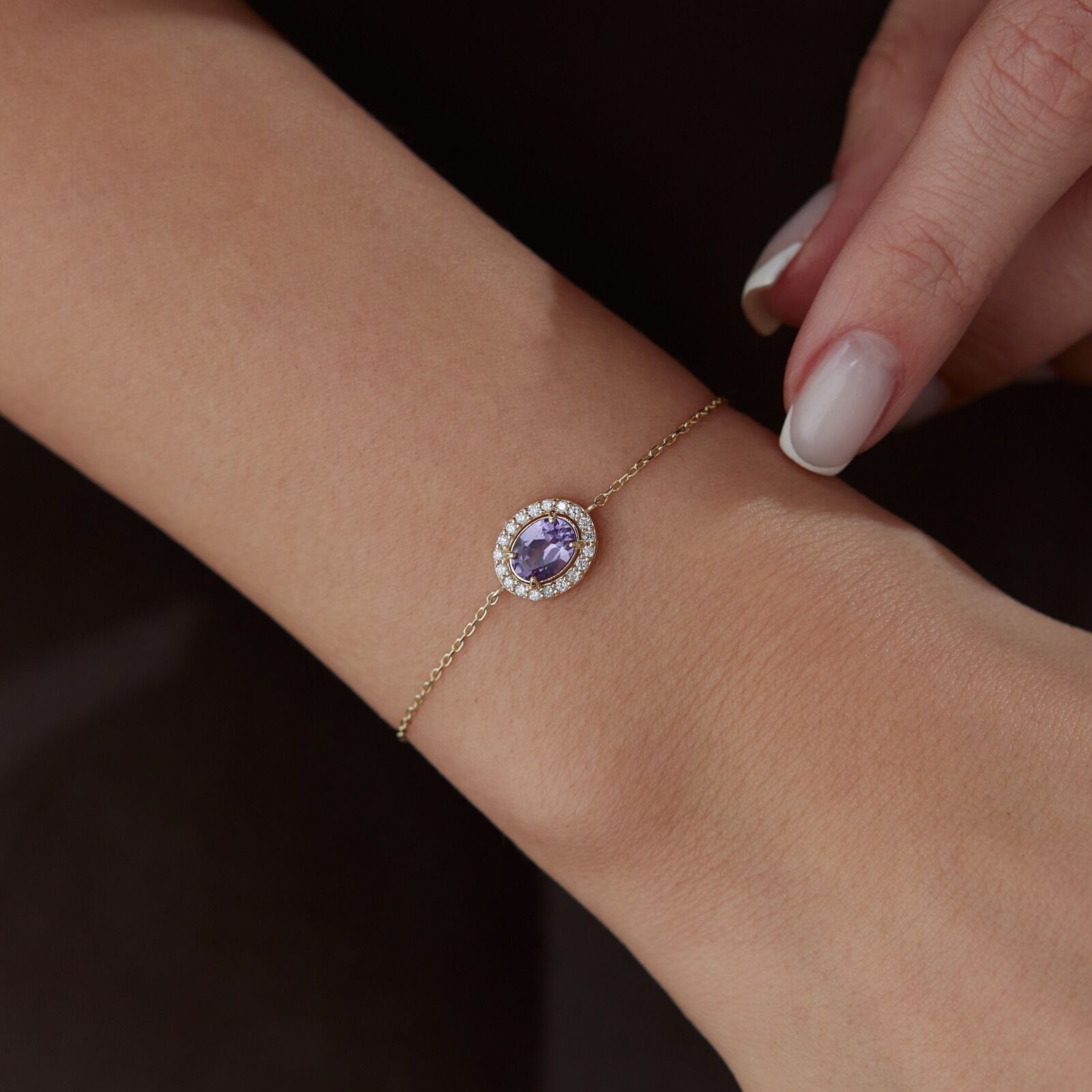 1.04 Ct LilacTies Bileklik