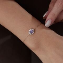 1.04 Ct LilacTies Bileklik