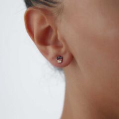 0.09 Ct Queen Pırlanta Küpe