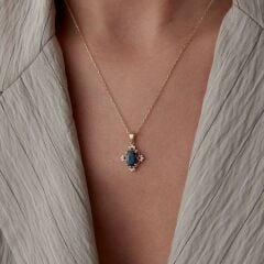 1.28 Ct Pırlanta Laci Kolye