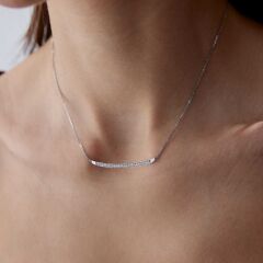 0.35 Ct Pırlanta Salıncak Kolye