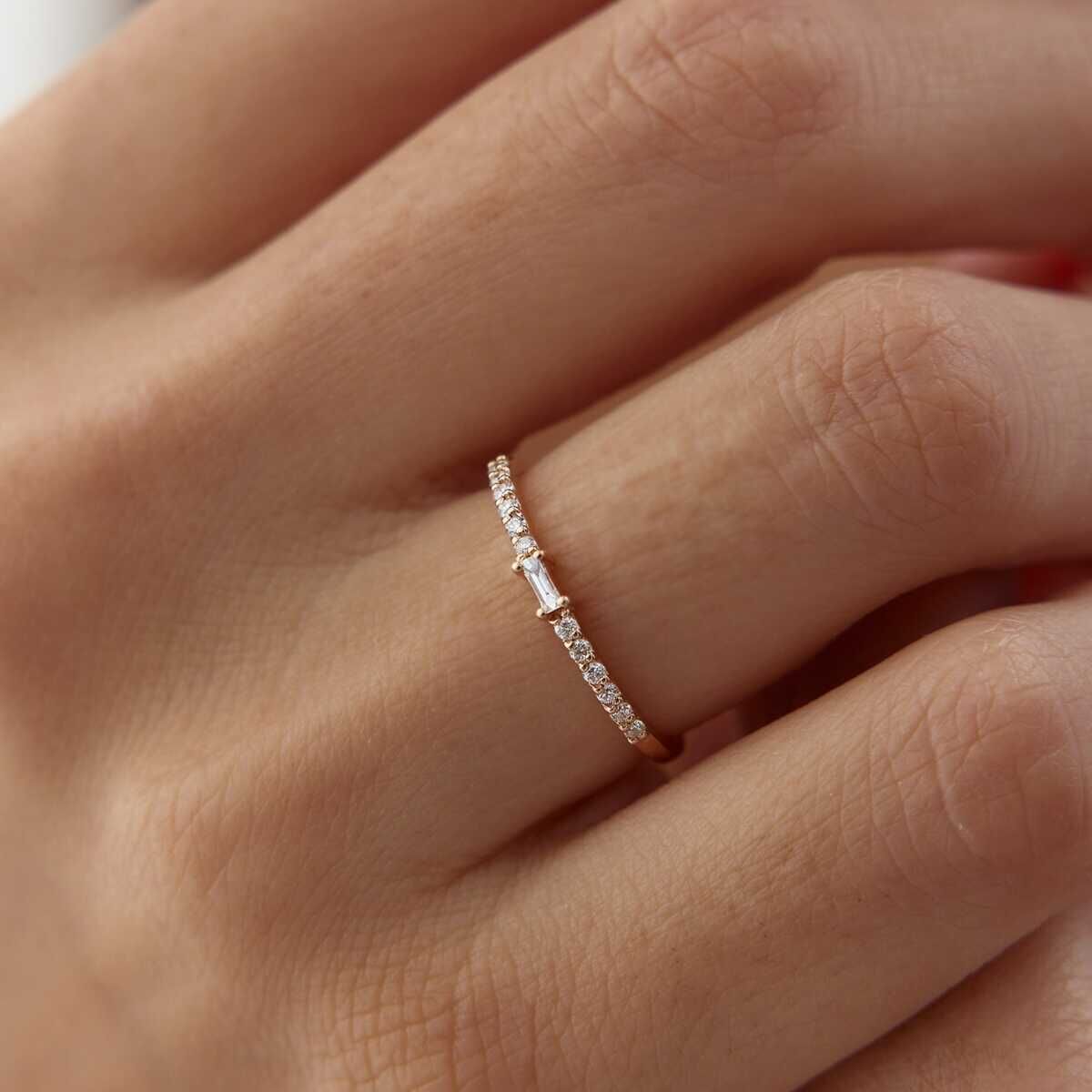 0.13 Ct Pırlanta Düet Yüzük
