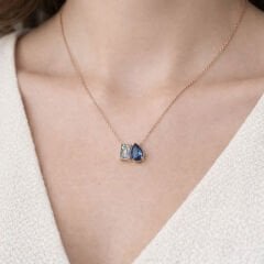 2.11 ct Özel Tasarım Twice Kolye