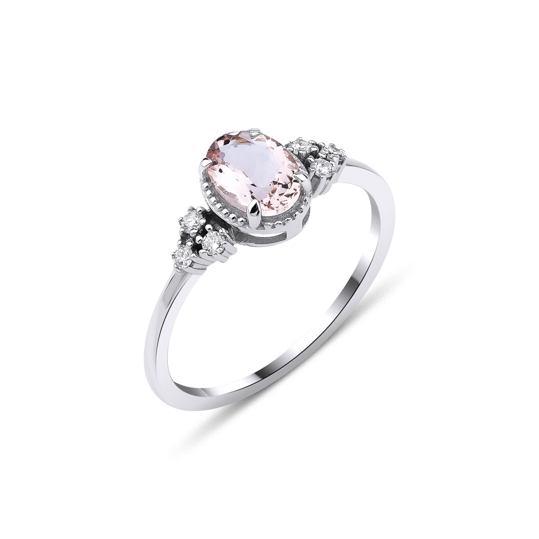 0.47 ct Trieste Morganite Pırlanta Yüzük