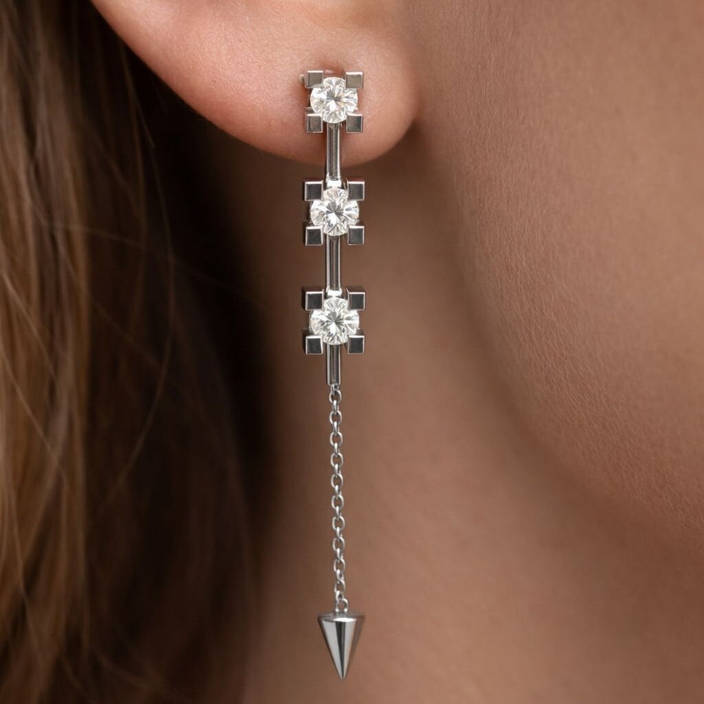 2.41 ct Tria Earrings Pırlanta Küpe