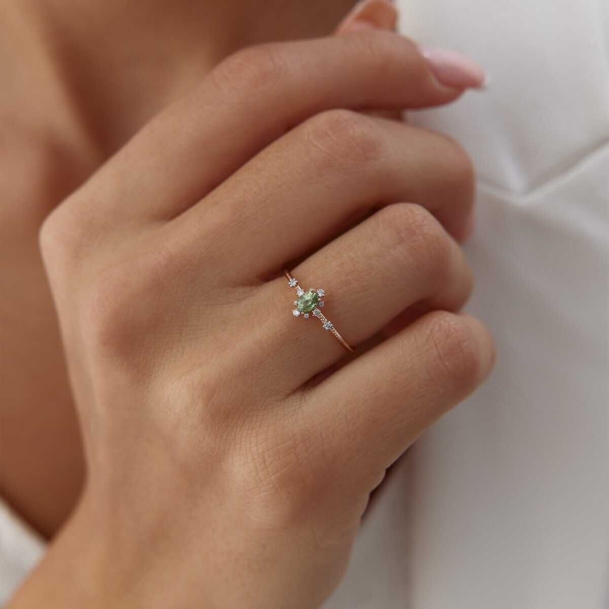 0.20 Ct Pırlanta Green Aeden Yüzük