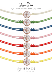 14 Ayar Özel Tasarım Kokulu Queen Bee Pırlanta Bileklik