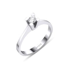 0.19 ct Tektaş Pırlanta Yüzük