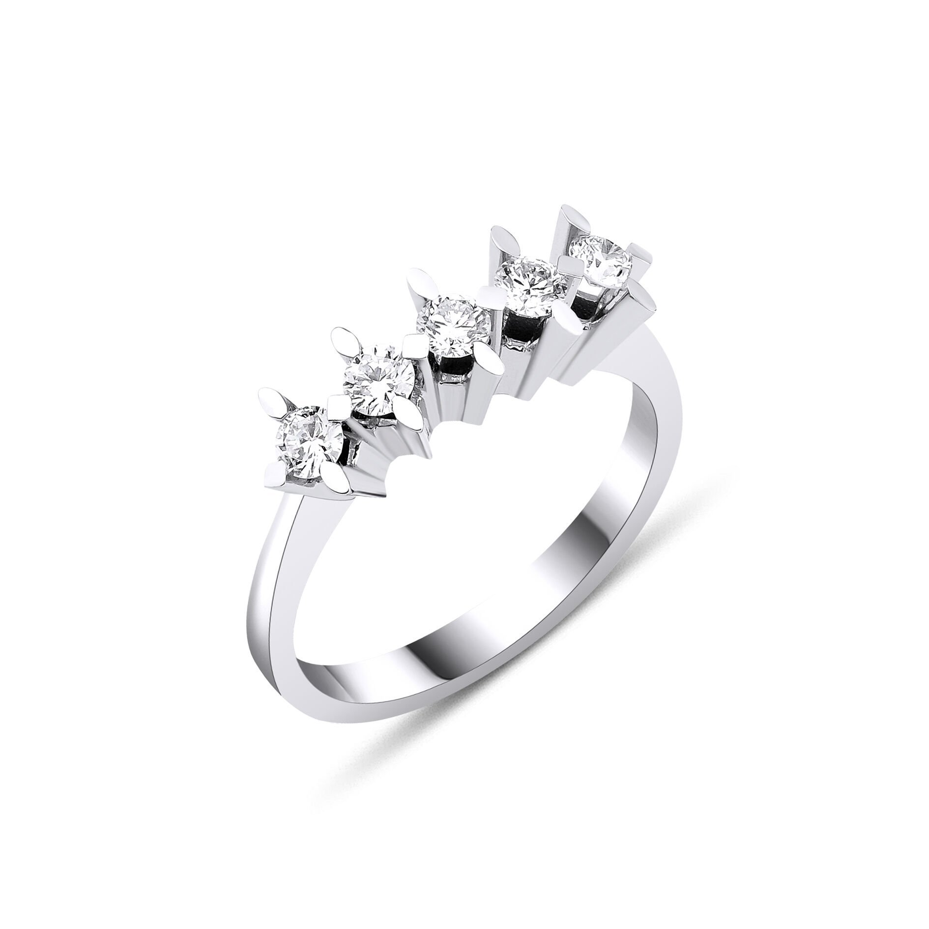 0.50 ct Pırlanta Beştaş Yüzük