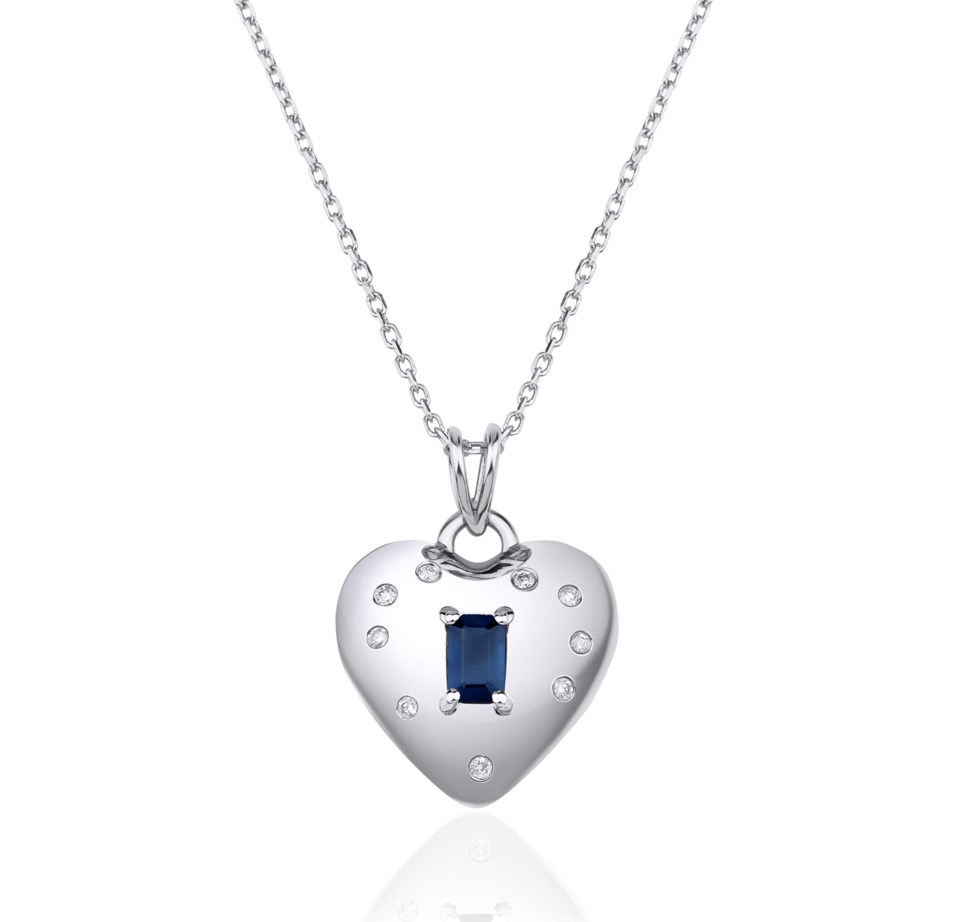 0.53 ct True Love Safir Pırlanta Kolye