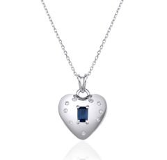 0.53 ct True Love Safir Pırlanta Kolye