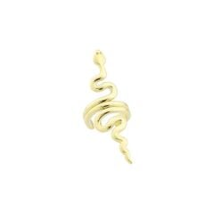 14 Ayar Altın Yılan Kıkırdak Earcuff