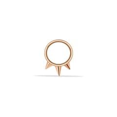 14 Ayar Altın Üç Diken Motifli Helix Piercing