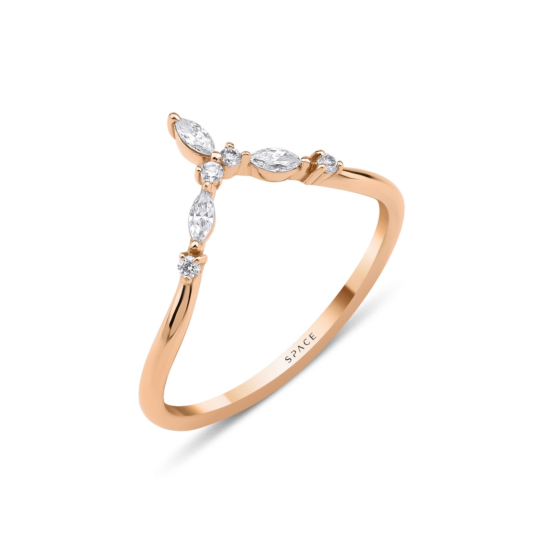 0.16 ct Trapez Pırlanta Yüzük