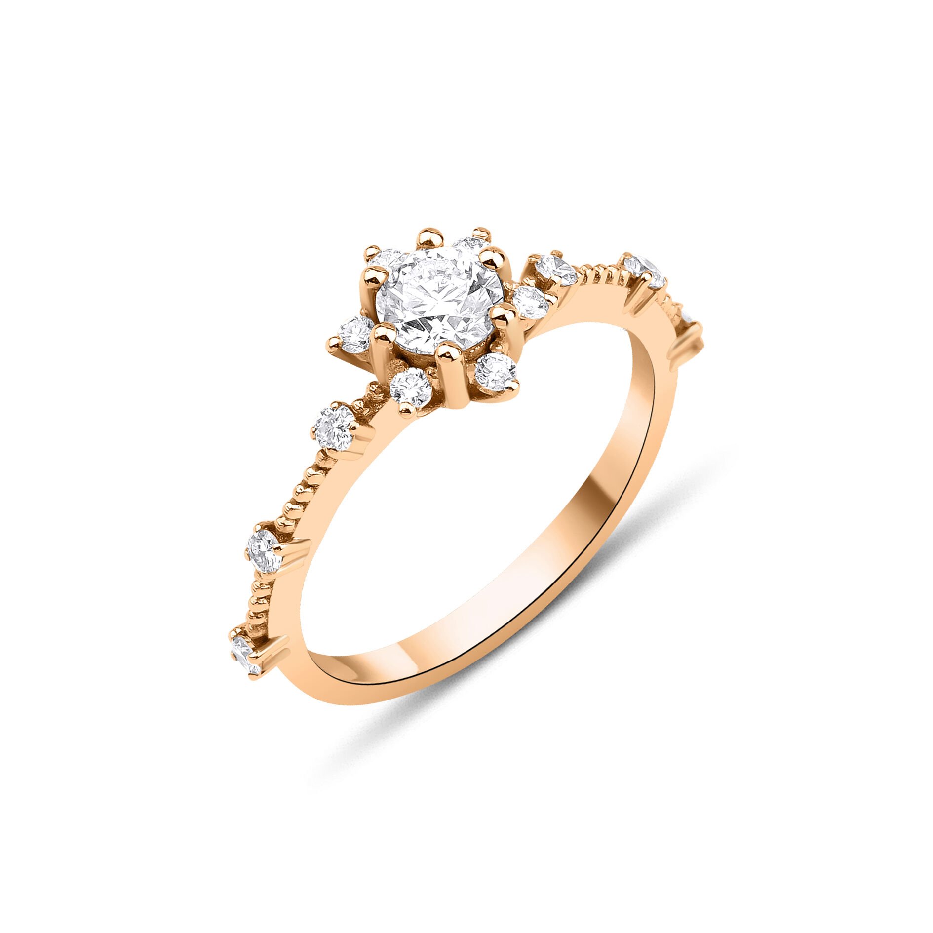 0.28 ct Tirinity Pırlanta Yüzük