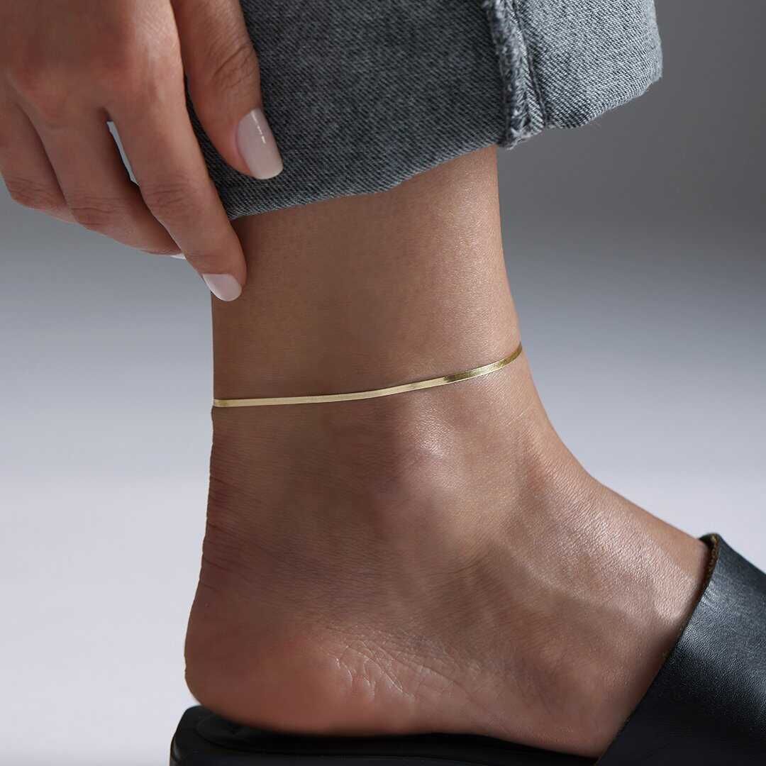 14 Ayar Altın Thin Ezme Halhal
