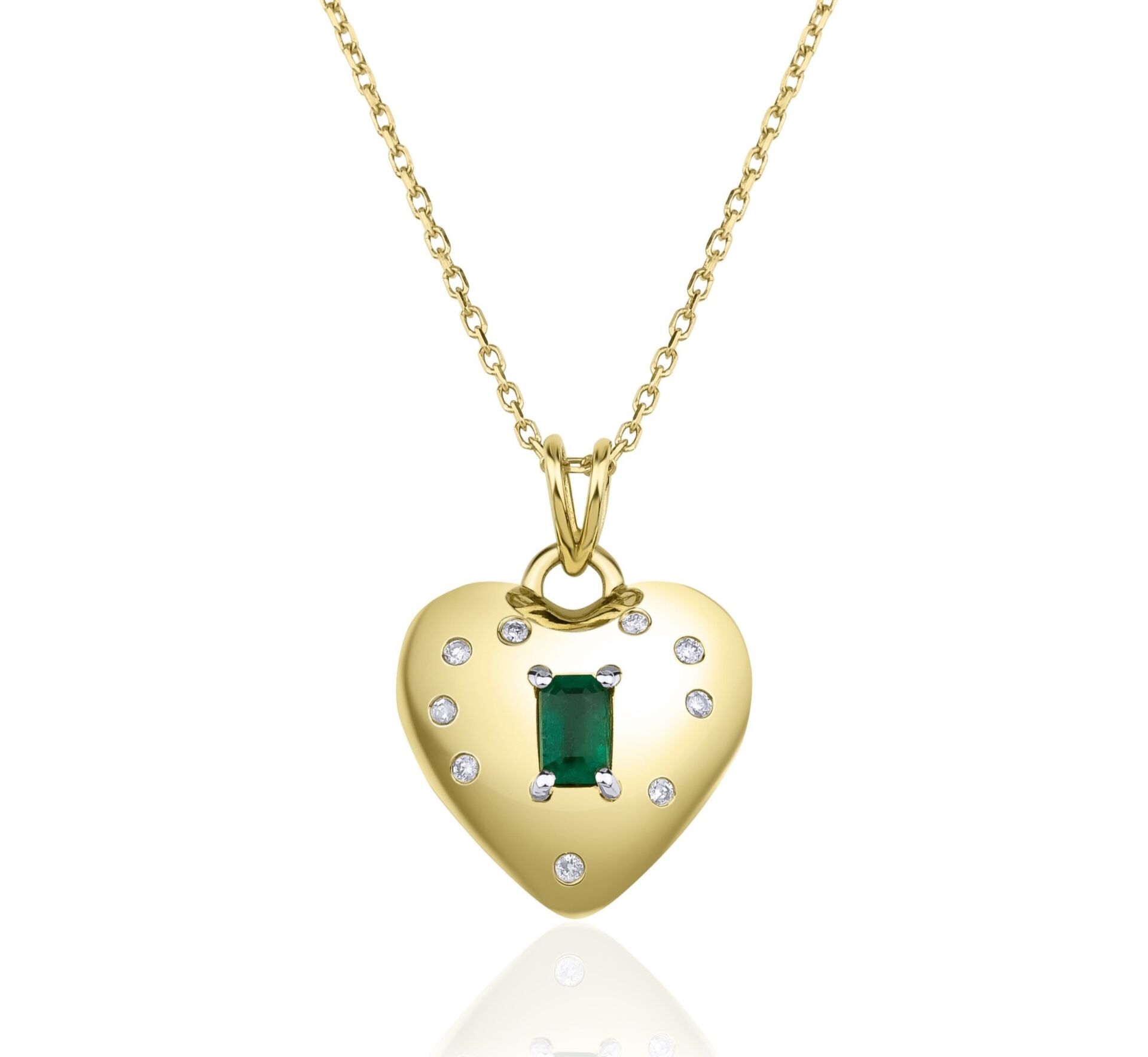 0.53 ct True Love Zümrüt Pırlanta Kolye