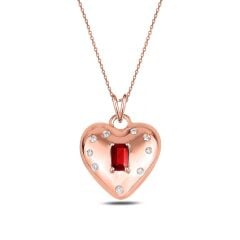 0.53 ct True Love Yakut Pırlanta Kolye