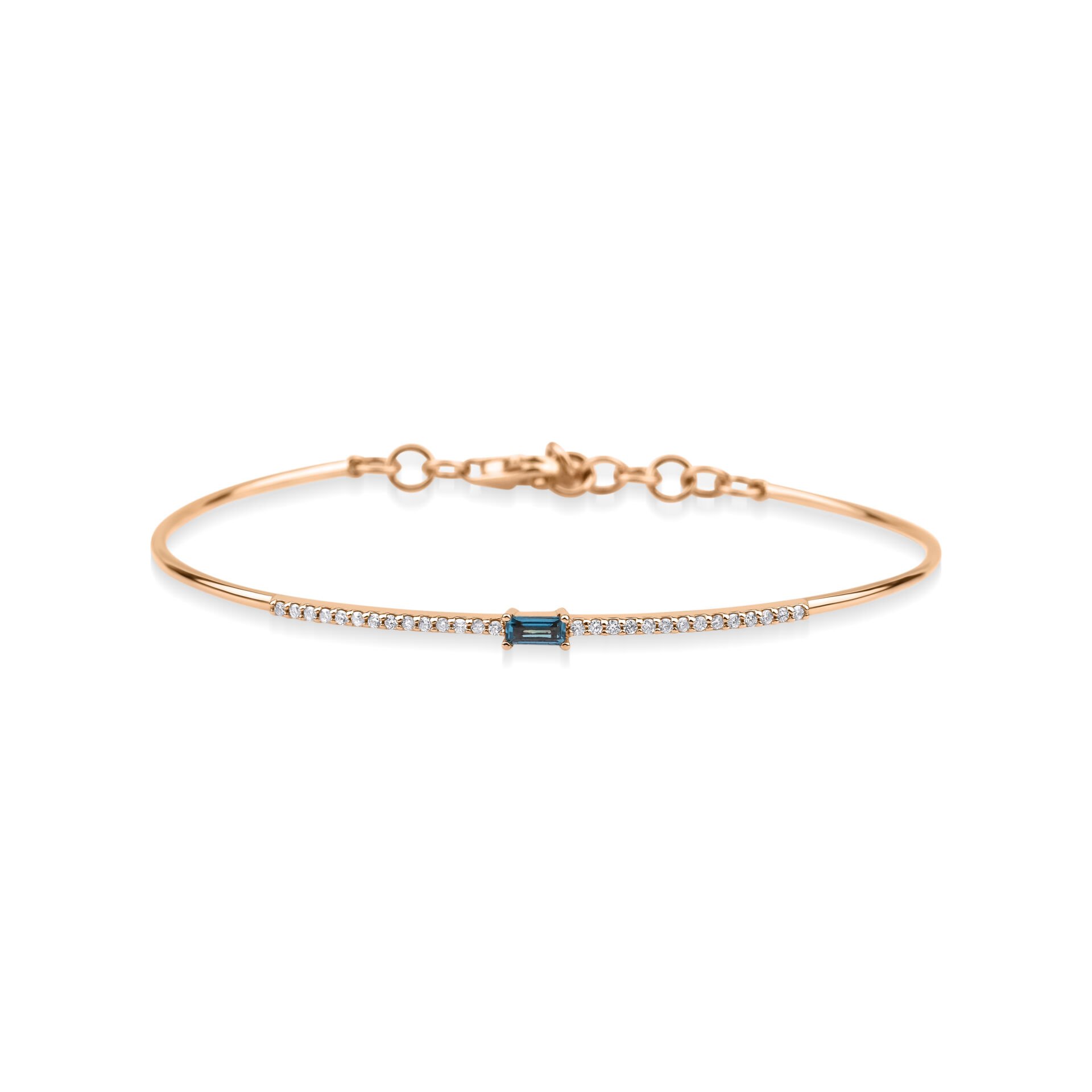 0.44 ct London Blue Topaz Choker