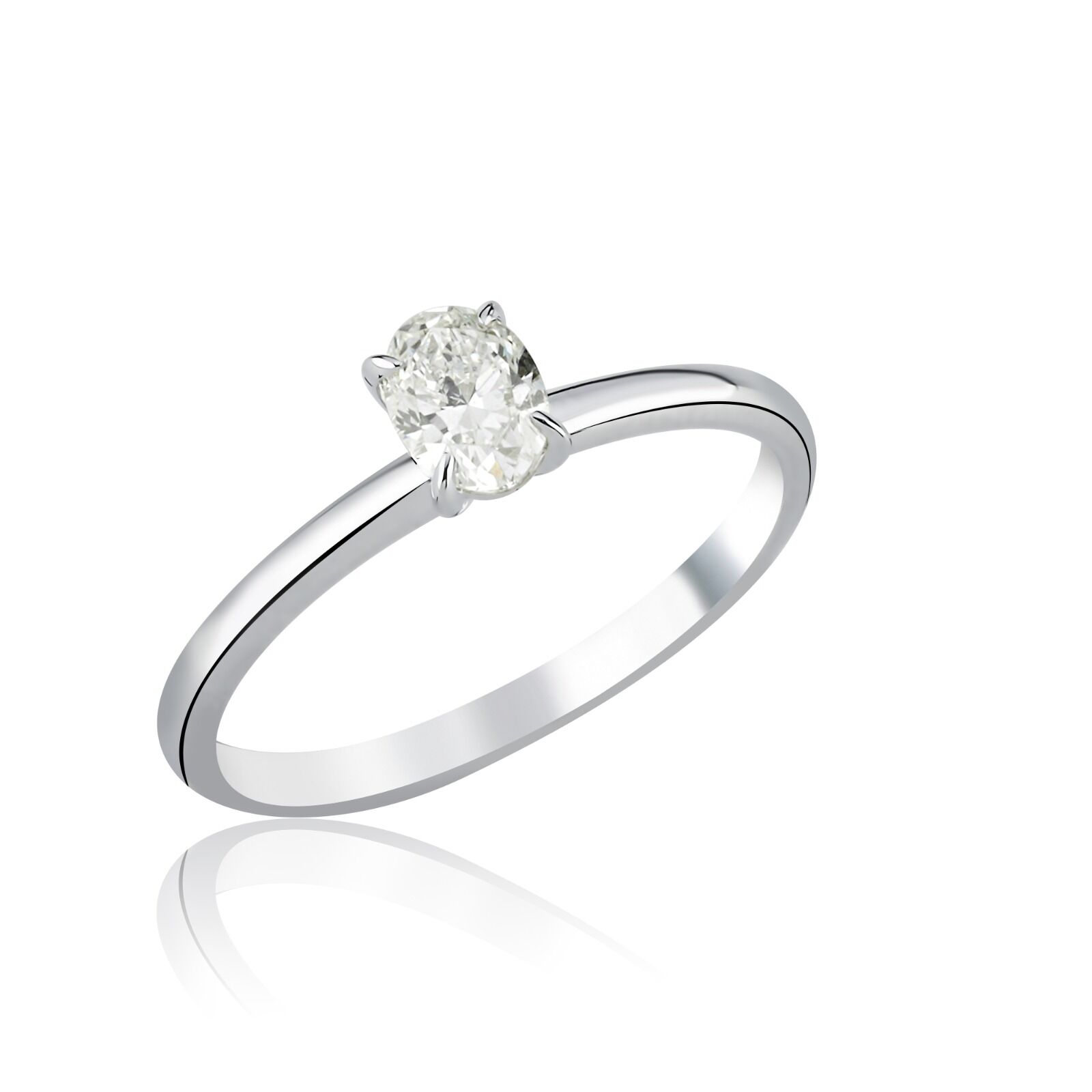 0.40 ct Oval Kesim Pırlanta Yüzük