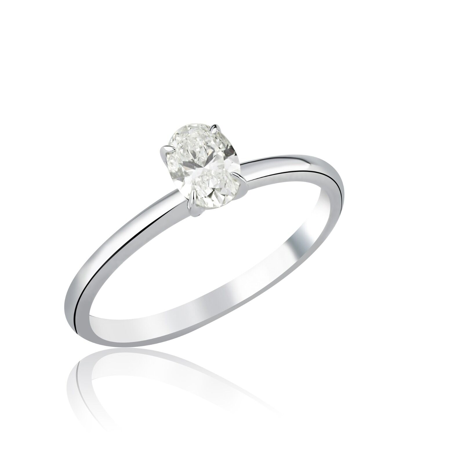 0.50 ct Oval Kesim Pırlanta Yüzük