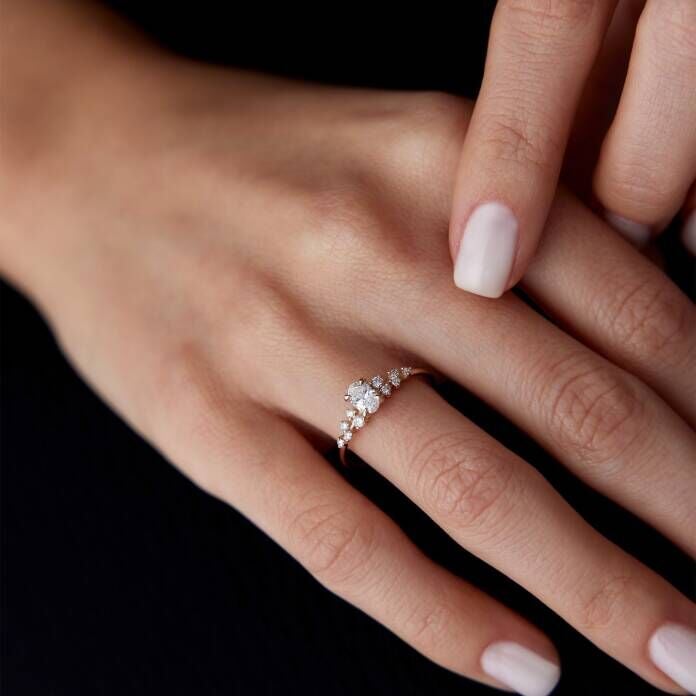 0.45 Ct Pırlanta Louvre Oval Yüzük