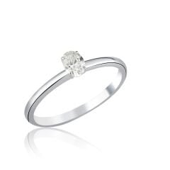 0.30 ct Oval Kesim Tektaş Yüzük