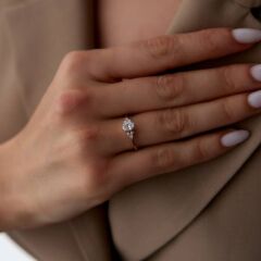 0.48 Ct Pırlanta Oval Yüzük